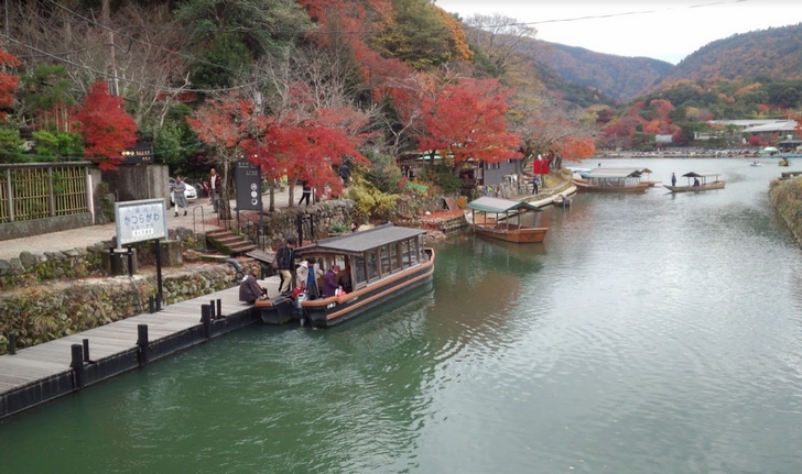 嵐山の風景、観光地はやっぱり京都らしい