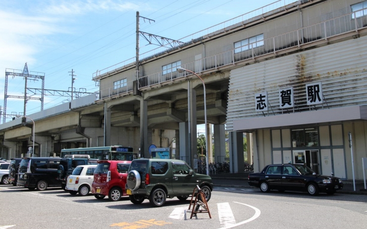びわ湖テラスにはJR湖西線「志賀駅」を使います。
