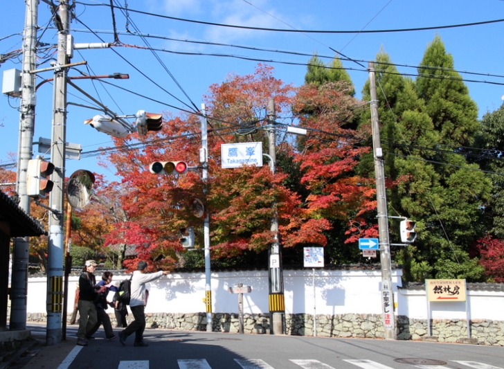 鷹峯の紅葉(11月22日)紅葉の名所ではまだ見られますがピークは確実に過ぎています
