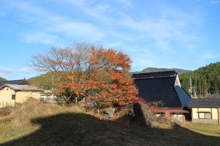 京都・京北 徳平庵の裏手 昔ながらの風景