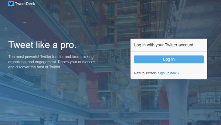 Twitterのクライアント「TweetDeck」がログイン不能