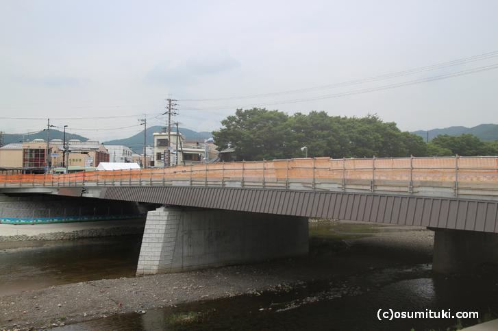 京都市北区にある拡張工事中の「御薗橋」