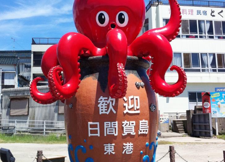 日間賀島東港で『青空レストラン』撮影ロケ