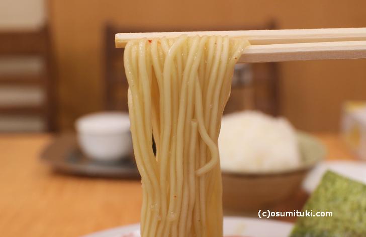 京都ラーメンは細麺？いえいえ細めのストレート麺です