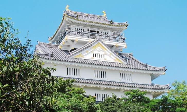 金華山山頂の「岐阜城」