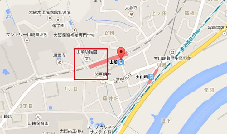 京都と大阪の境界にある駅