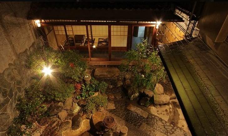 京町家の裏庭
