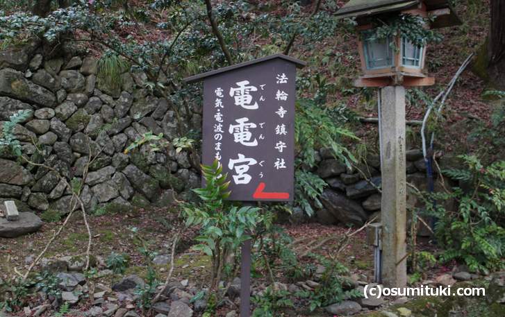 電電宮という珍しい名前の神社が京都にはある