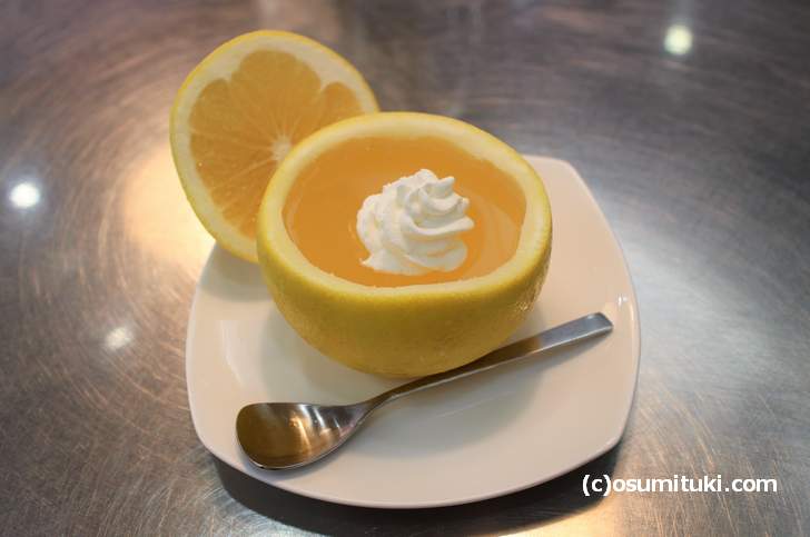 京都の有名なカフェ「クリケット」さんのフルーツゼリー
