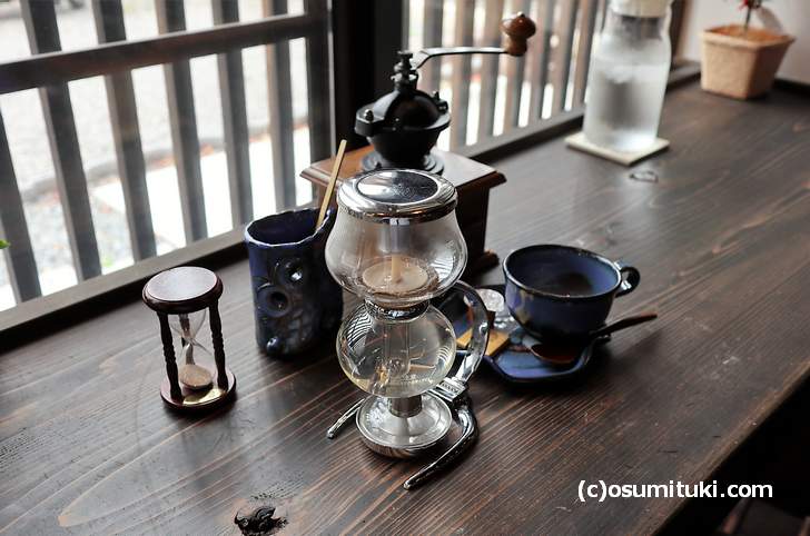 ふくろう珈琲店は自分でコーヒーを淹れるカフェなんです