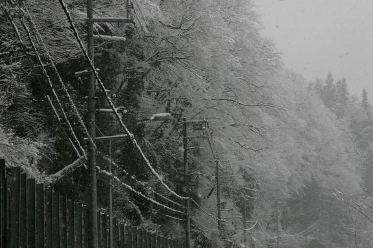 兵庫県美方郡香美町小代（おじろ）区、冬は積雪で行くのは困難です