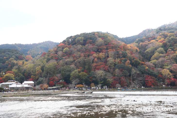 紅葉ピークの嵐山(山の名前、2018年11月25日)