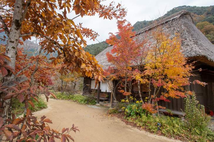 郷土料理や日本の原風景が楽しめる「おがわ作小屋村」