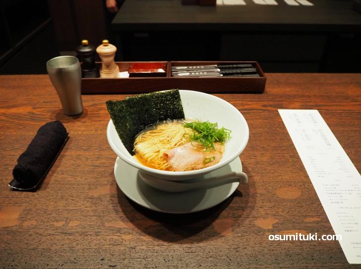 鴨清湯麺(1000円・鴨出汁中華そばROKU)
