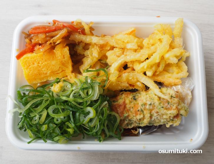 天ぷら2種(390円)野菜バラ天・ちくわ磯辺天