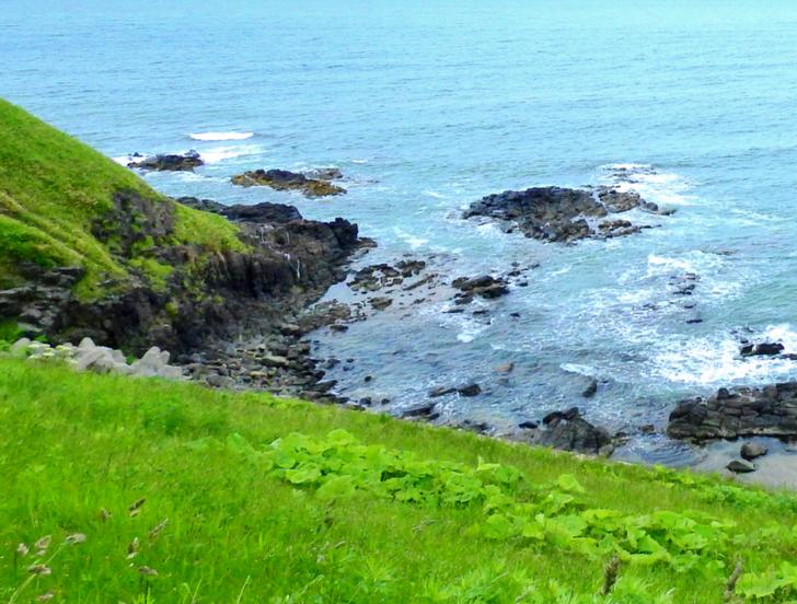 眼前にオホーツク海が広がるのが枝幸町
