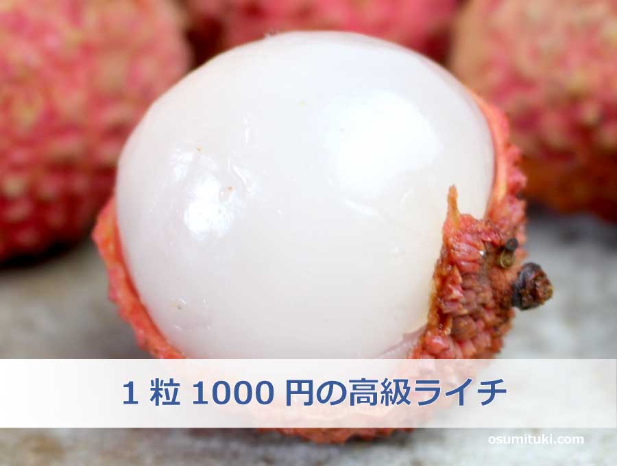 1粒1000円の高級ライチ