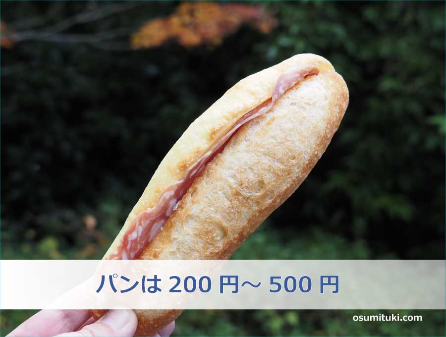 パンは200円～500円