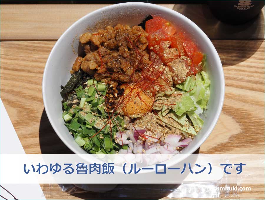 日本では魯肉飯（ルーローハン）と呼ばれています