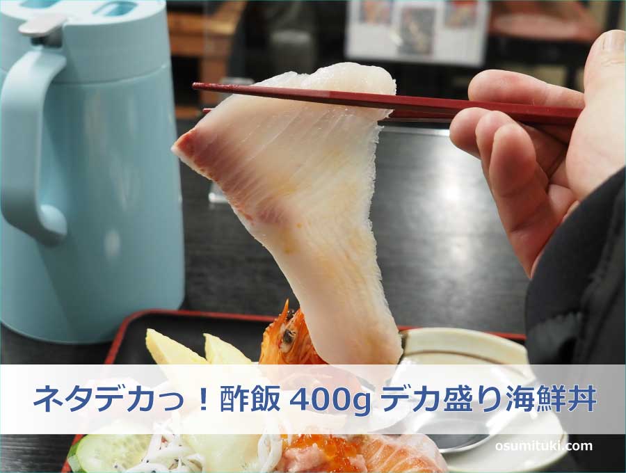 ネタデカっ！酢飯400gデカ盛り海鮮丼