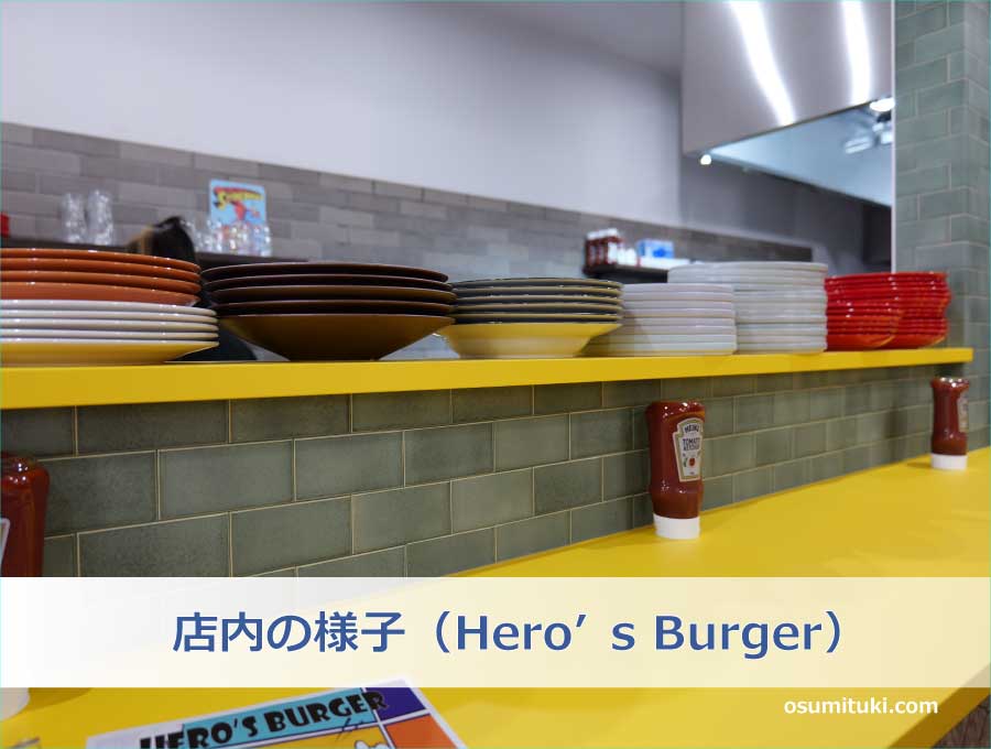 店内の様子（Hero’s Burger）