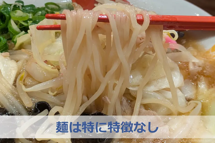 麺は特に特徴なし