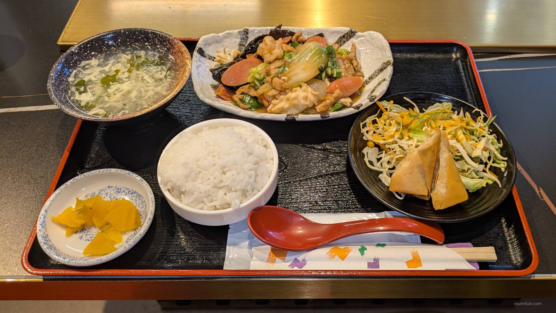 注文したのは「八宝菜定食」