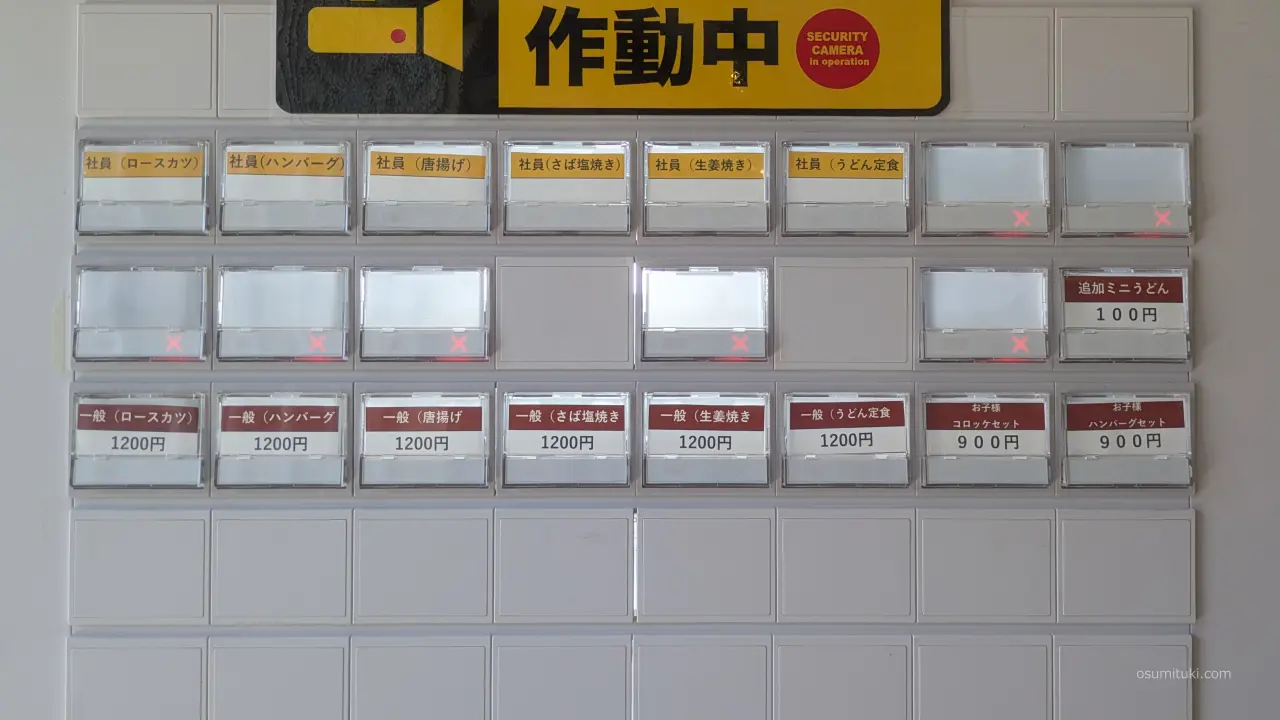 金額がついたボタンを押しましょう