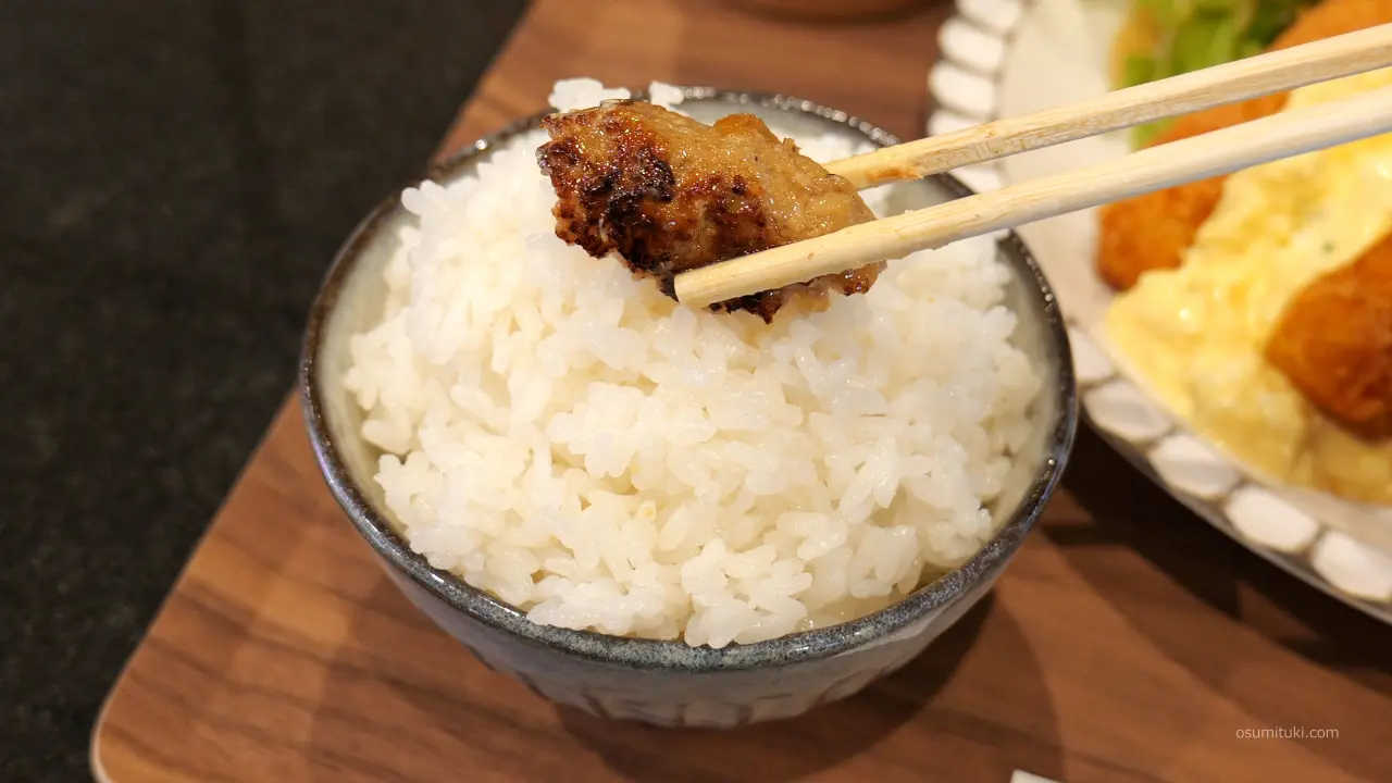 ハンバーグはオンザライスで