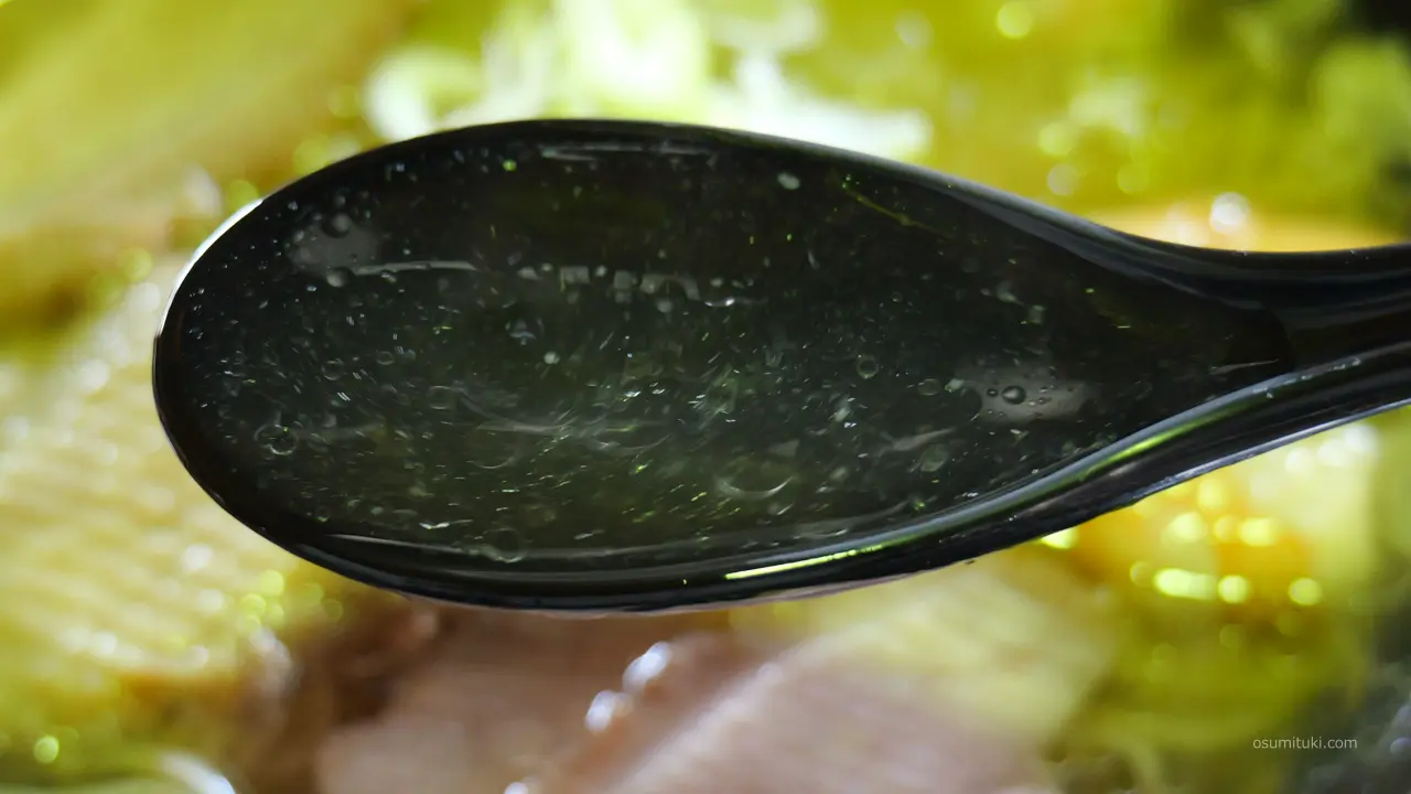 鯛アラの出汁が美味しいスープ