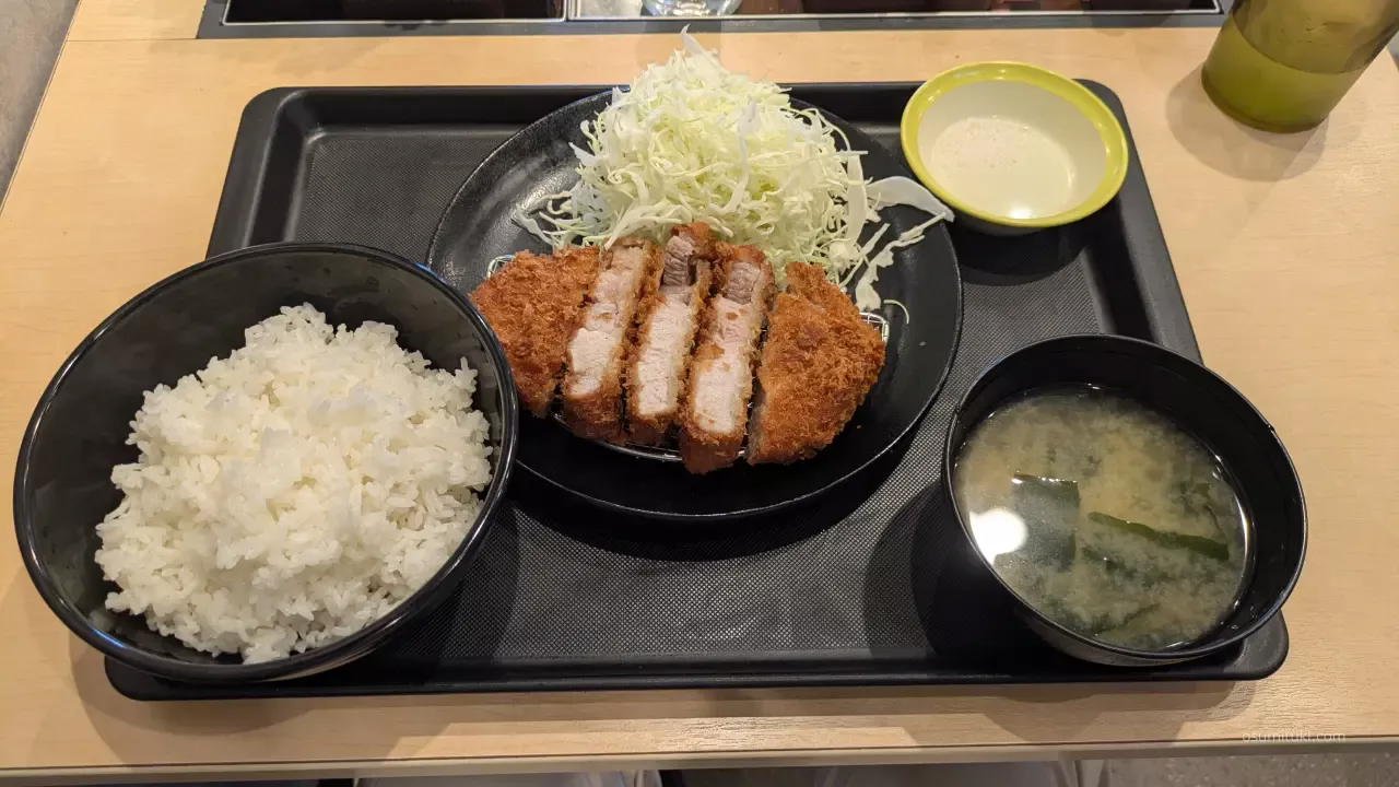 カナダ大麦豚 厚切りリブロースかつ定食